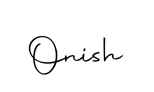 Make a beautiful signature design for name Onish. With this signature (Autography-DOLnW) style, you can create a handwritten signature for free. Onish signature style 10 images and pictures png