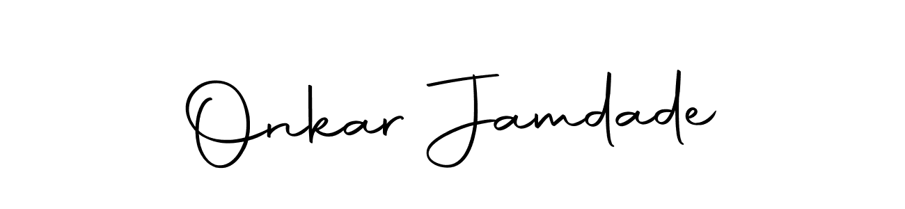 if you are searching for the best signature style for your name Onkar Jamdade. so please give up your signature search. here we have designed multiple signature styles  using Autography-DOLnW. Onkar Jamdade signature style 10 images and pictures png