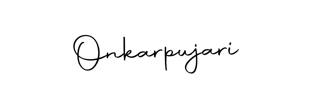How to make Onkarpujari signature? Autography-DOLnW is a professional autograph style. Create handwritten signature for Onkarpujari name. Onkarpujari signature style 10 images and pictures png