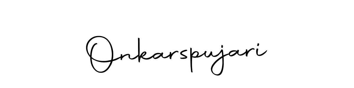 Use a signature maker to create a handwritten signature online. With this signature software, you can design (Autography-DOLnW) your own signature for name Onkarspujari. Onkarspujari signature style 10 images and pictures png