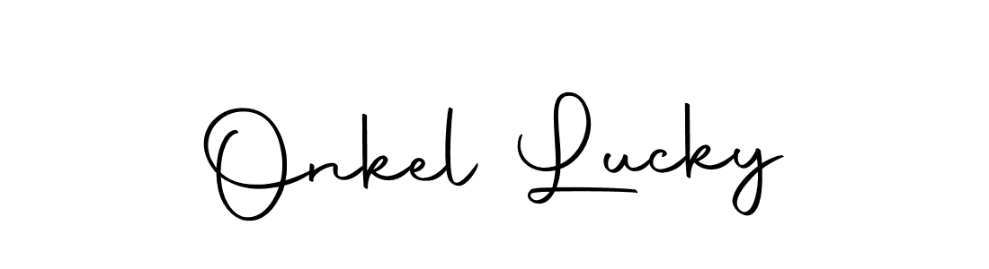 It looks lik you need a new signature style for name Onkel Lucky. Design unique handwritten (Autography-DOLnW) signature with our free signature maker in just a few clicks. Onkel Lucky signature style 10 images and pictures png