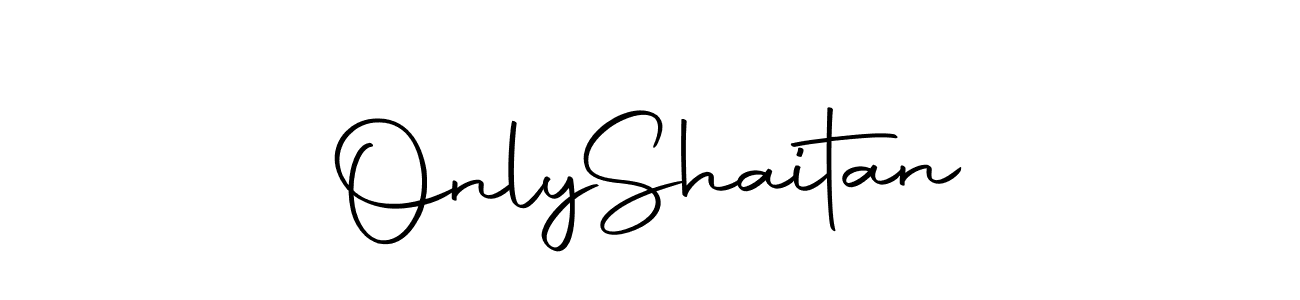 How to make Only  Shaitan name signature. Use Autography-DOLnW style for creating short signs online. This is the latest handwritten sign. Only  Shaitan signature style 10 images and pictures png