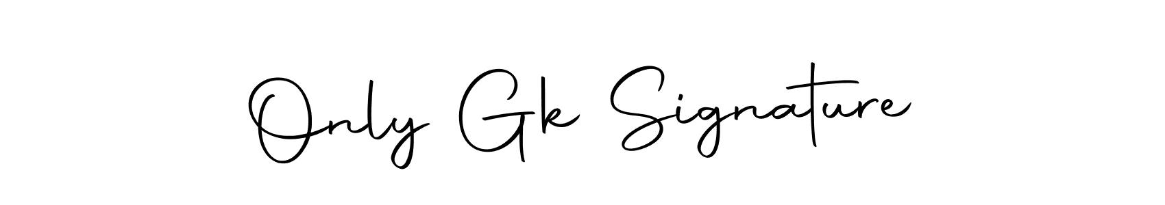 Create a beautiful signature design for name Only Gk Signature. With this signature (Autography-DOLnW) fonts, you can make a handwritten signature for free. Only Gk Signature signature style 10 images and pictures png