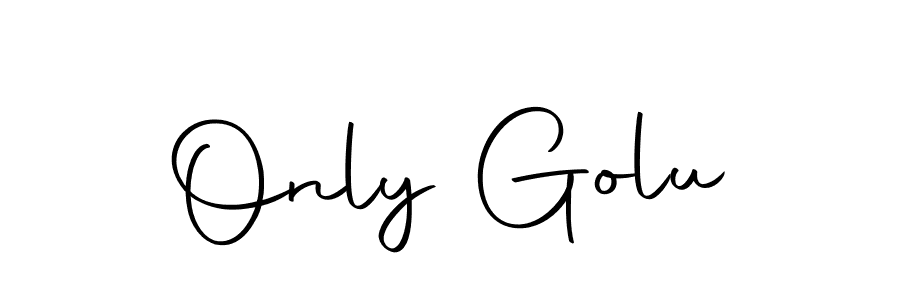 Use a signature maker to create a handwritten signature online. With this signature software, you can design (Autography-DOLnW) your own signature for name Only Golu. Only Golu signature style 10 images and pictures png