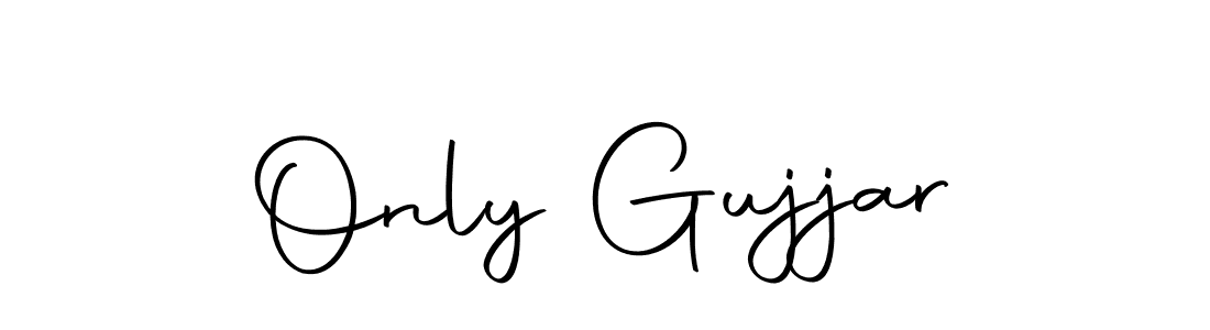 Create a beautiful signature design for name Only Gujjar. With this signature (Autography-DOLnW) fonts, you can make a handwritten signature for free. Only Gujjar signature style 10 images and pictures png