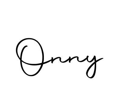 Design your own signature with our free online signature maker. With this signature software, you can create a handwritten (Autography-DOLnW) signature for name Onny. Onny signature style 10 images and pictures png