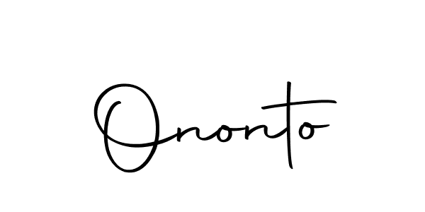 Use a signature maker to create a handwritten signature online. With this signature software, you can design (Autography-DOLnW) your own signature for name Ononto. Ononto signature style 10 images and pictures png