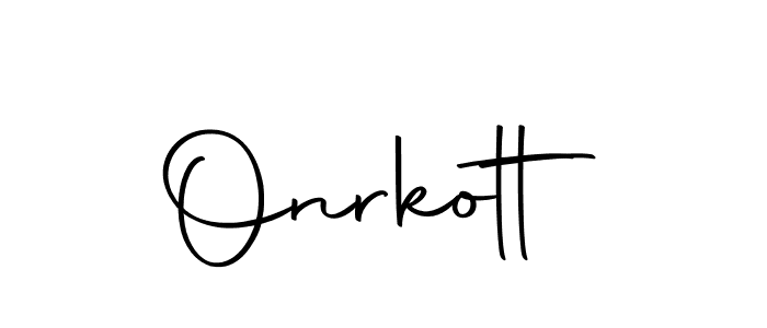 Design your own signature with our free online signature maker. With this signature software, you can create a handwritten (Autography-DOLnW) signature for name Onrkott. Onrkott signature style 10 images and pictures png