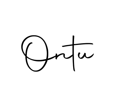 Use a signature maker to create a handwritten signature online. With this signature software, you can design (Autography-DOLnW) your own signature for name Ontu. Ontu signature style 10 images and pictures png