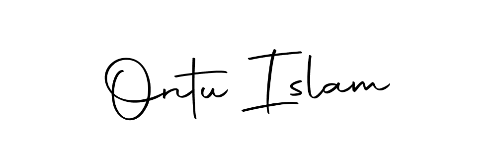 How to make Ontu Islam name signature. Use Autography-DOLnW style for creating short signs online. This is the latest handwritten sign. Ontu Islam signature style 10 images and pictures png