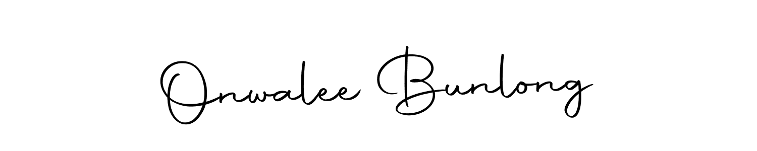 You can use this online signature creator to create a handwritten signature for the name Onwalee Bunlong. This is the best online autograph maker. Onwalee Bunlong signature style 10 images and pictures png