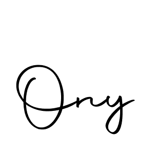 Use a signature maker to create a handwritten signature online. With this signature software, you can design (Autography-DOLnW) your own signature for name Ony. Ony signature style 10 images and pictures png