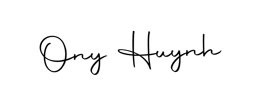 Create a beautiful signature design for name Ony Huynh. With this signature (Autography-DOLnW) fonts, you can make a handwritten signature for free. Ony Huynh signature style 10 images and pictures png