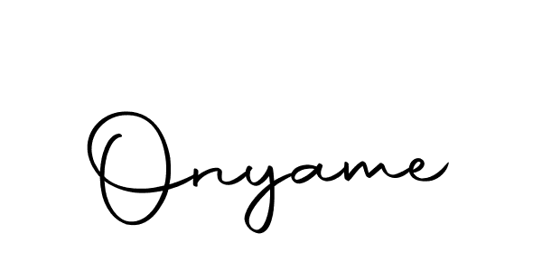 Design your own signature with our free online signature maker. With this signature software, you can create a handwritten (Autography-DOLnW) signature for name Onyame. Onyame signature style 10 images and pictures png