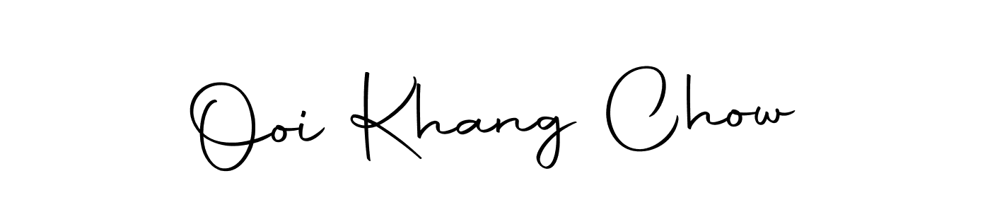 Ooi Khang Chow stylish signature style. Best Handwritten Sign (Autography-DOLnW) for my name. Handwritten Signature Collection Ideas for my name Ooi Khang Chow. Ooi Khang Chow signature style 10 images and pictures png