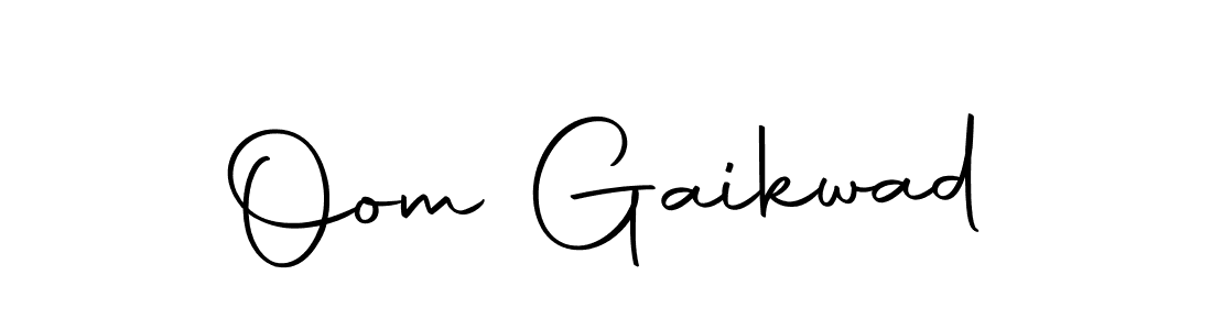 Create a beautiful signature design for name Oom Gaikwad. With this signature (Autography-DOLnW) fonts, you can make a handwritten signature for free. Oom Gaikwad signature style 10 images and pictures png
