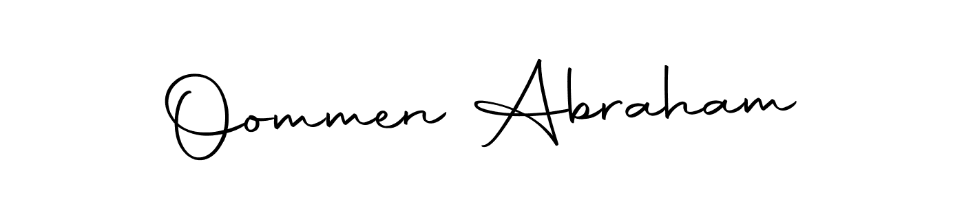 Make a beautiful signature design for name Oommen Abraham. Use this online signature maker to create a handwritten signature for free. Oommen Abraham signature style 10 images and pictures png
