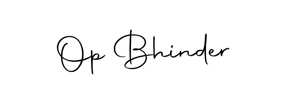 You should practise on your own different ways (Autography-DOLnW) to write your name (Op Bhinder) in signature. don't let someone else do it for you. Op Bhinder signature style 10 images and pictures png