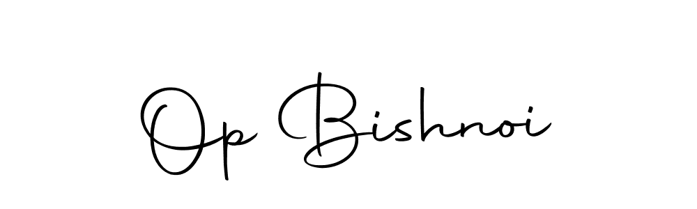 Create a beautiful signature design for name Op Bishnoi. With this signature (Autography-DOLnW) fonts, you can make a handwritten signature for free. Op Bishnoi signature style 10 images and pictures png
