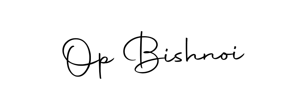 Create a beautiful signature design for name Op Bishnoi. With this signature (Autography-DOLnW) fonts, you can make a handwritten signature for free. Op Bishnoi signature style 10 images and pictures png