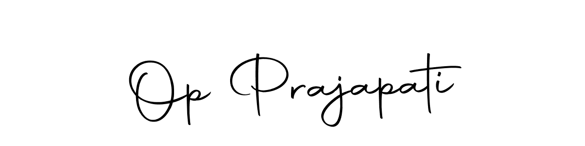 Also we have Op Prajapati name is the best signature style. Create professional handwritten signature collection using Autography-DOLnW autograph style. Op Prajapati signature style 10 images and pictures png