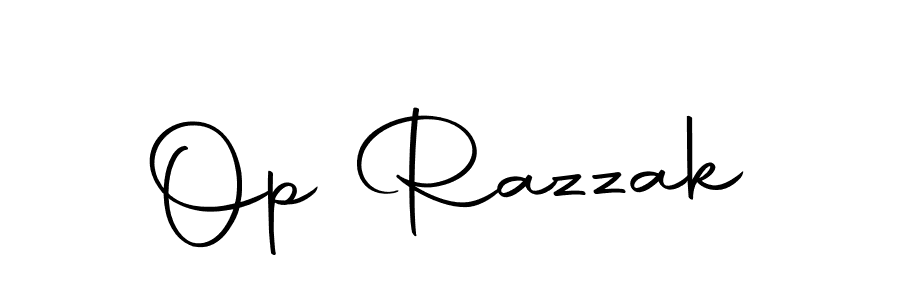 Make a beautiful signature design for name Op Razzak. With this signature (Autography-DOLnW) style, you can create a handwritten signature for free. Op Razzak signature style 10 images and pictures png