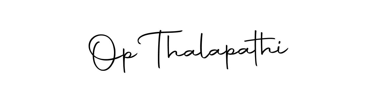 Use a signature maker to create a handwritten signature online. With this signature software, you can design (Autography-DOLnW) your own signature for name Op Thalapathi. Op Thalapathi signature style 10 images and pictures png
