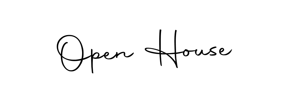 Open House stylish signature style. Best Handwritten Sign (Autography-DOLnW) for my name. Handwritten Signature Collection Ideas for my name Open House. Open House signature style 10 images and pictures png