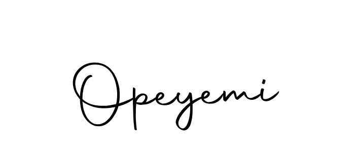 Make a beautiful signature design for name Opeyemi. With this signature (Autography-DOLnW) style, you can create a handwritten signature for free. Opeyemi signature style 10 images and pictures png