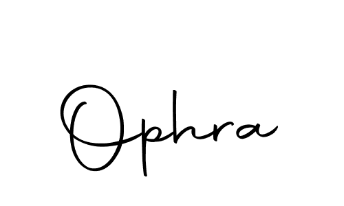 Create a beautiful signature design for name Ophra. With this signature (Autography-DOLnW) fonts, you can make a handwritten signature for free. Ophra signature style 10 images and pictures png