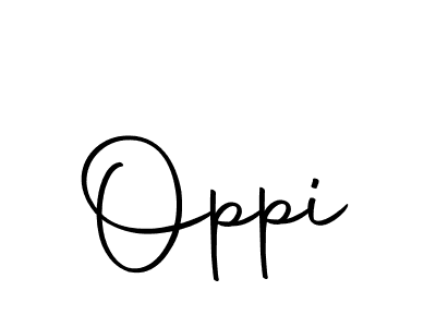 Oppi stylish signature style. Best Handwritten Sign (Autography-DOLnW) for my name. Handwritten Signature Collection Ideas for my name Oppi. Oppi signature style 10 images and pictures png