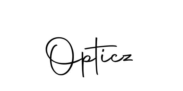 Create a beautiful signature design for name Opticz. With this signature (Autography-DOLnW) fonts, you can make a handwritten signature for free. Opticz signature style 10 images and pictures png