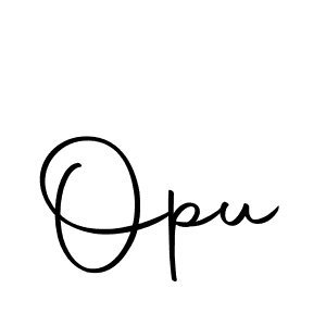 How to make Opu signature? Autography-DOLnW is a professional autograph style. Create handwritten signature for Opu name. Opu signature style 10 images and pictures png