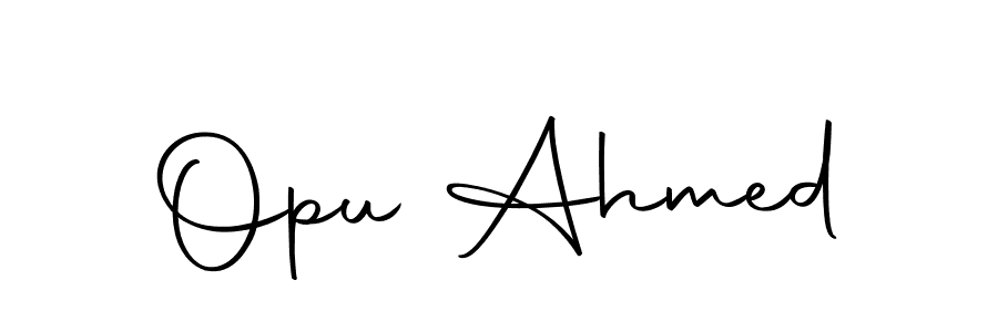 How to make Opu Ahmed signature? Autography-DOLnW is a professional autograph style. Create handwritten signature for Opu Ahmed name. Opu Ahmed signature style 10 images and pictures png