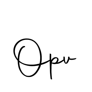 Design your own signature with our free online signature maker. With this signature software, you can create a handwritten (Autography-DOLnW) signature for name Opv. Opv signature style 10 images and pictures png