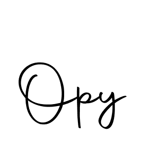 How to make Opy name signature. Use Autography-DOLnW style for creating short signs online. This is the latest handwritten sign. Opy signature style 10 images and pictures png