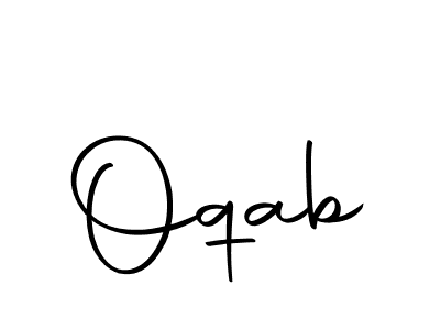 Make a beautiful signature design for name Oqab. With this signature (Autography-DOLnW) style, you can create a handwritten signature for free. Oqab signature style 10 images and pictures png