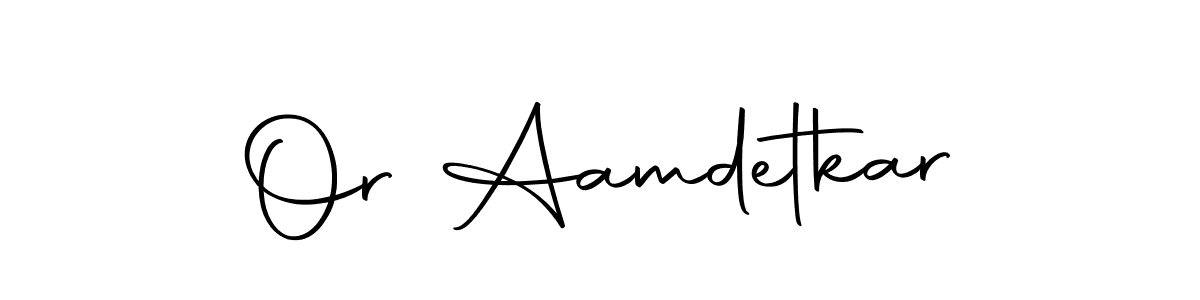 Create a beautiful signature design for name Or Aamdetkar. With this signature (Autography-DOLnW) fonts, you can make a handwritten signature for free. Or Aamdetkar signature style 10 images and pictures png