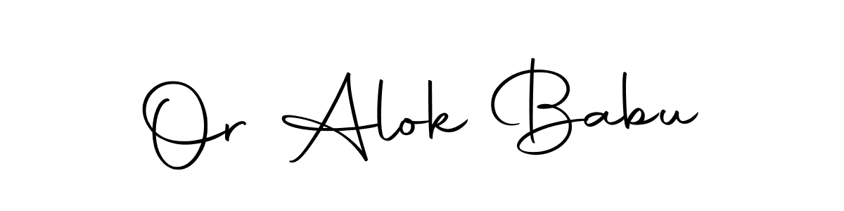 Make a beautiful signature design for name Or Alok Babu. With this signature (Autography-DOLnW) style, you can create a handwritten signature for free. Or Alok Babu signature style 10 images and pictures png