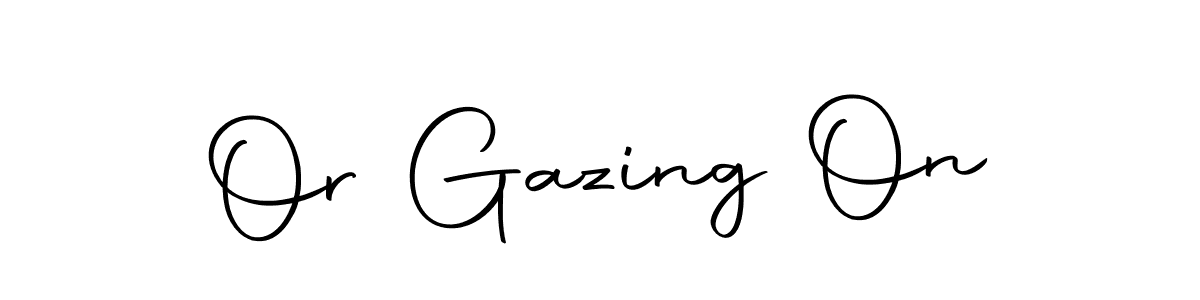 Here are the top 10 professional signature styles for the name Or Gazing On. These are the best autograph styles you can use for your name. Or Gazing On signature style 10 images and pictures png