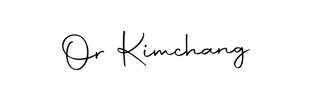 Make a beautiful signature design for name Or Kimchang. With this signature (Autography-DOLnW) style, you can create a handwritten signature for free. Or Kimchang signature style 10 images and pictures png