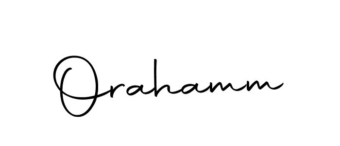 Create a beautiful signature design for name Orahamm. With this signature (Autography-DOLnW) fonts, you can make a handwritten signature for free. Orahamm signature style 10 images and pictures png