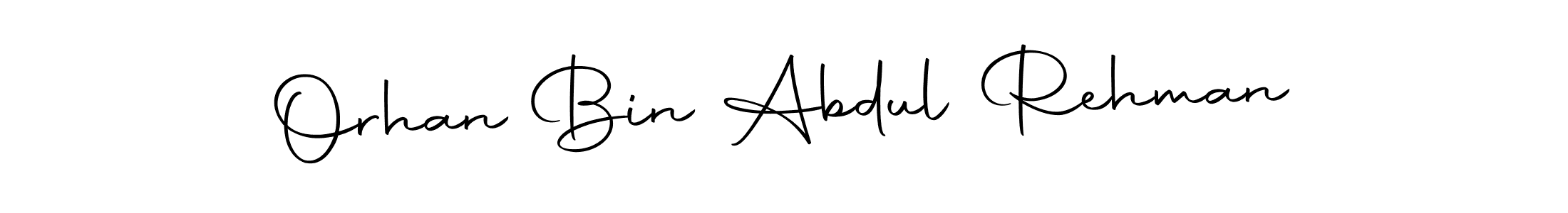 You should practise on your own different ways (Autography-DOLnW) to write your name (Orhan Bin Abdul Rehman) in signature. don't let someone else do it for you. Orhan Bin Abdul Rehman signature style 10 images and pictures png