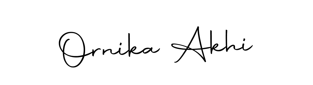 How to make Ornika Akhi name signature. Use Autography-DOLnW style for creating short signs online. This is the latest handwritten sign. Ornika Akhi signature style 10 images and pictures png