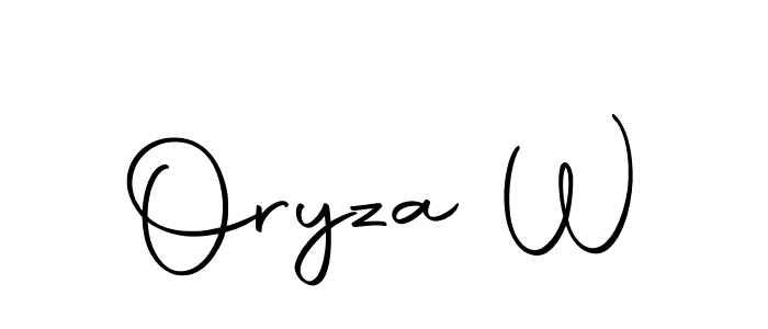 Similarly Autography-DOLnW is the best handwritten signature design. Signature creator online .You can use it as an online autograph creator for name Oryza W. Oryza W signature style 10 images and pictures png