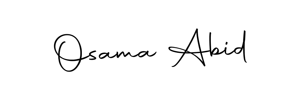 Design your own signature with our free online signature maker. With this signature software, you can create a handwritten (Autography-DOLnW) signature for name Osama Abid. Osama Abid signature style 10 images and pictures png