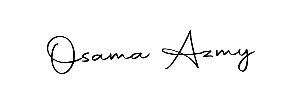 Create a beautiful signature design for name Osama Azmy. With this signature (Autography-DOLnW) fonts, you can make a handwritten signature for free. Osama Azmy signature style 10 images and pictures png