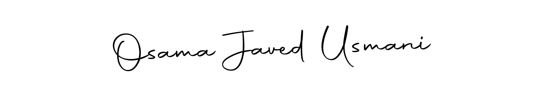 Create a beautiful signature design for name Osama Javed Usmani. With this signature (Autography-DOLnW) fonts, you can make a handwritten signature for free. Osama Javed Usmani signature style 10 images and pictures png