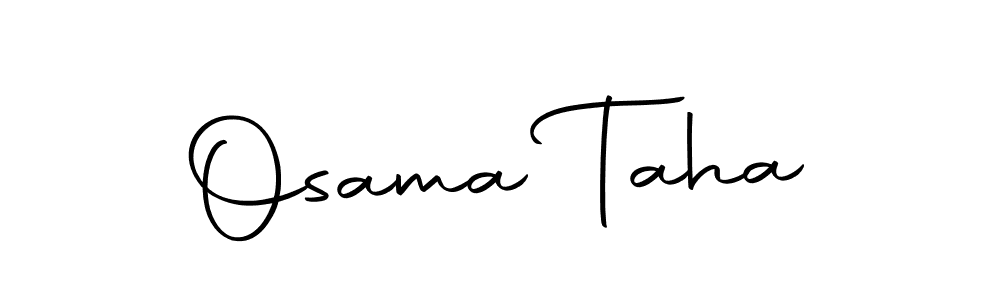 How to make Osama Taha name signature. Use Autography-DOLnW style for creating short signs online. This is the latest handwritten sign. Osama Taha signature style 10 images and pictures png