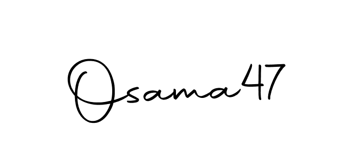 Make a beautiful signature design for name Osama47. With this signature (Autography-DOLnW) style, you can create a handwritten signature for free. Osama47 signature style 10 images and pictures png